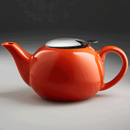 Заварочный чайник с фильтром 750мл. оранжевый 1/24
