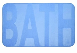 Коврик для ванной с памятью формы "Bath" 45*75*1,2см, синий VORTEX/10, пп-пакет