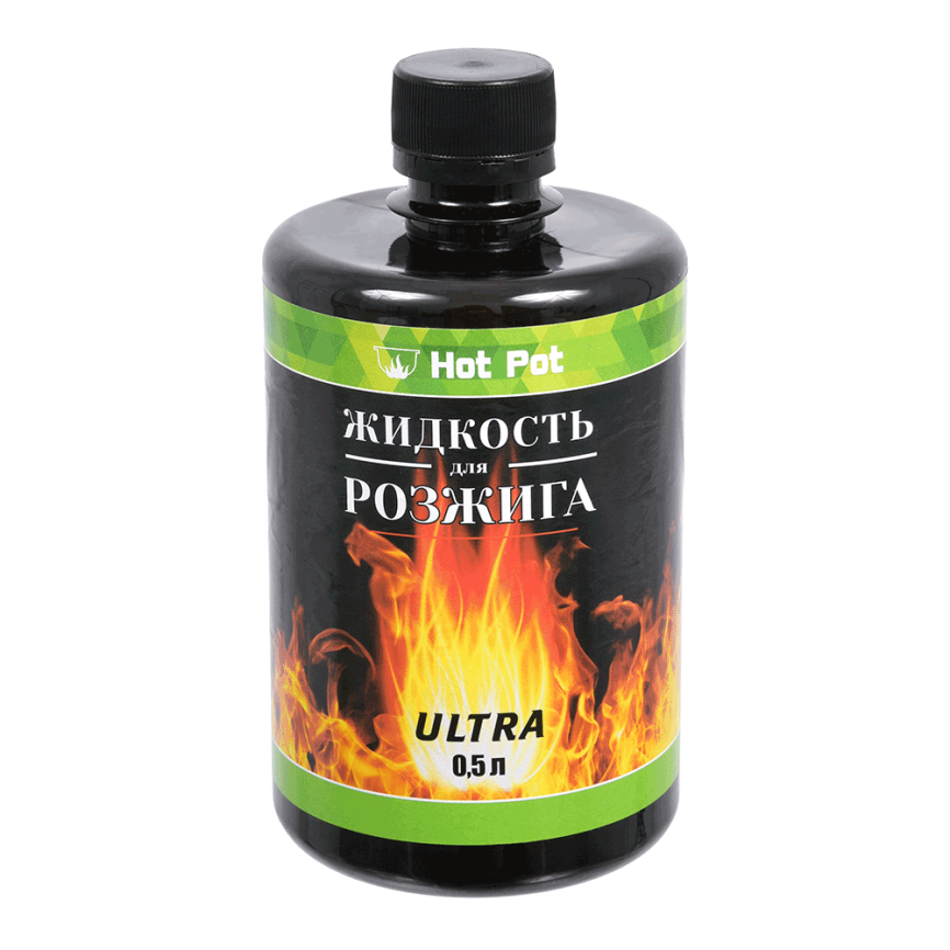 Жидкость для розжига Hot Pot 0,5 л углеводородная ULTRA / 24 фото 1