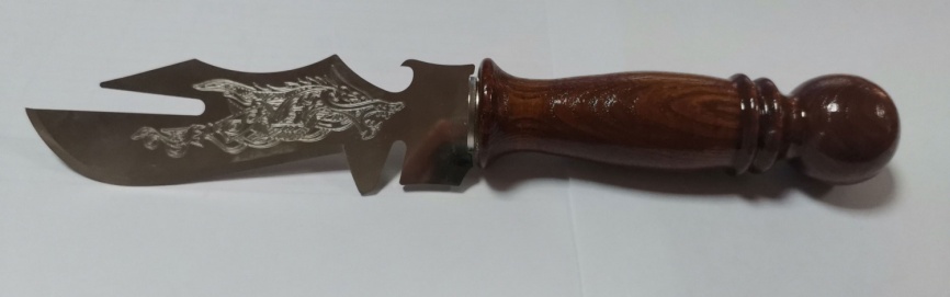 Нож шашлычный с гравировкой фото 1